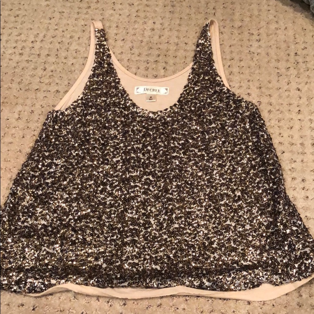 Sequin tank top